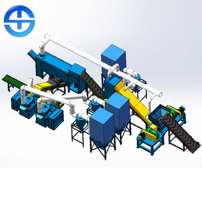 1 Ton/H 98% Rate Radiator Recycling Machine di separazione